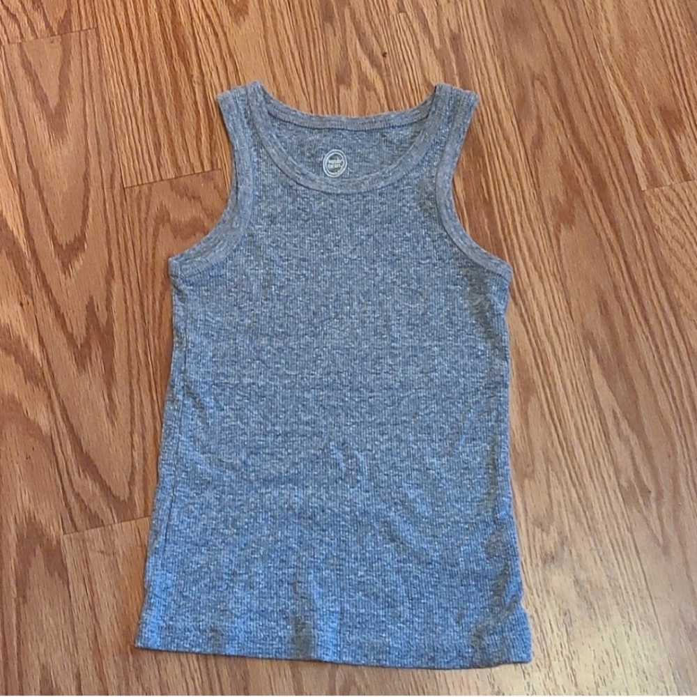 Gray Muscle Tee – Girls S